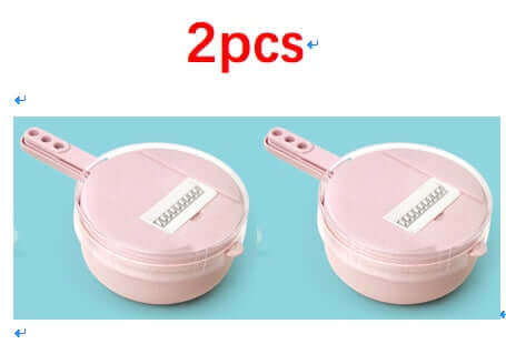 Mandoline Slicer Vegetable Slicer_Pink_2pcs