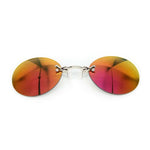 Men Sunglasses Round Red