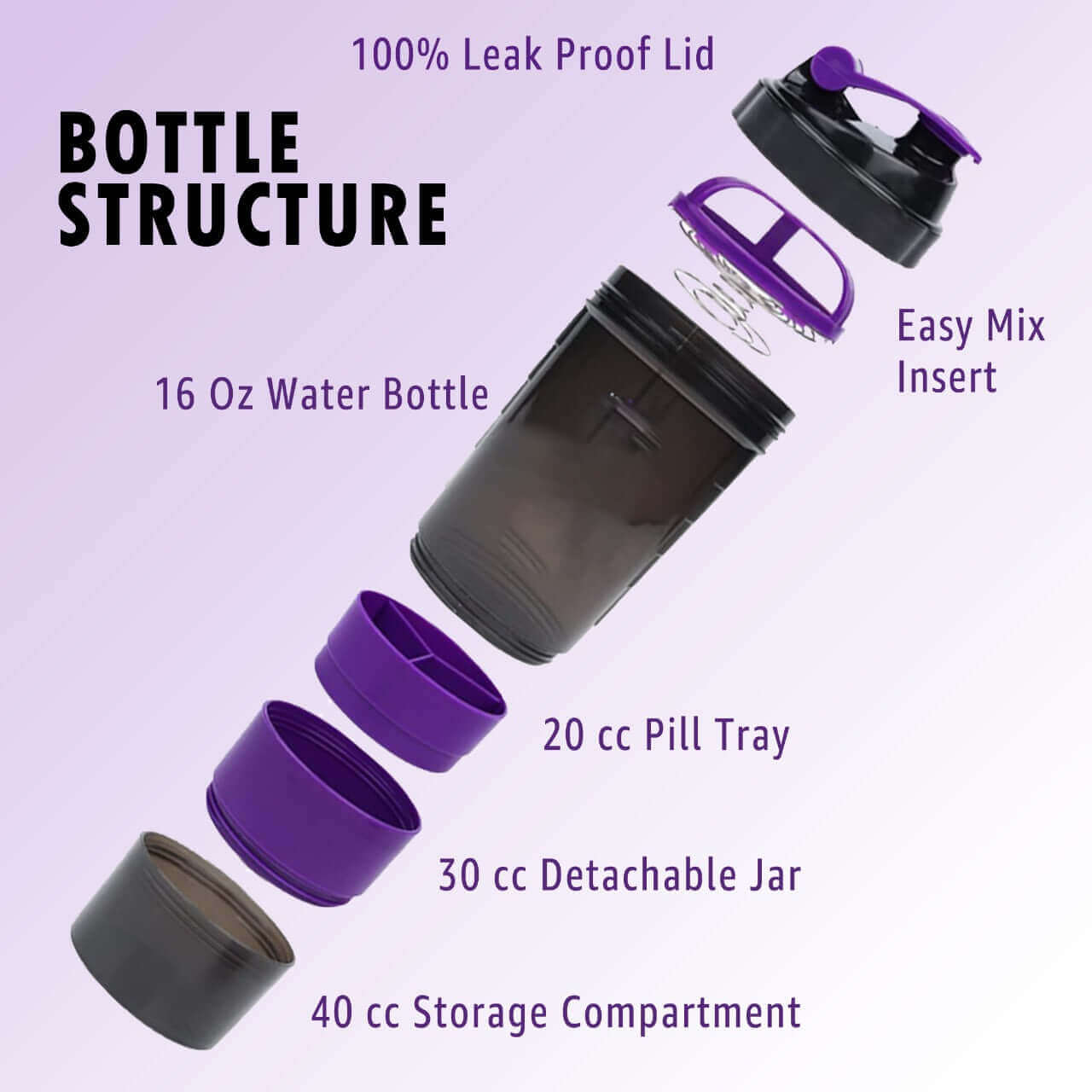 Protein Shaker Bottle 